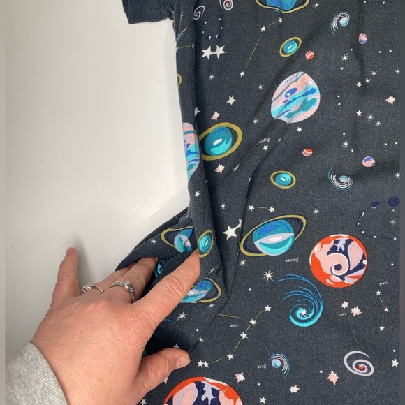 ModCloth Solar System Shift Dress Peter Pan Collar Sz XS - Picture 7 of 11
